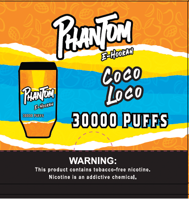 PHANTOM E-Hookah 30,000 Puffs Disposable
